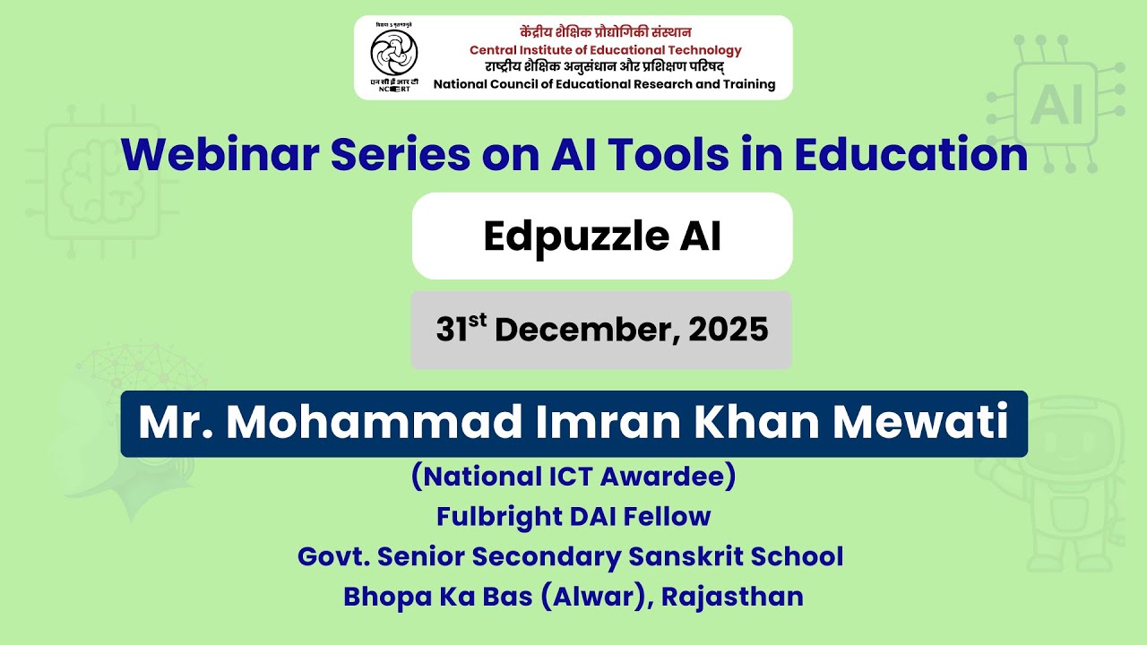 Edpuzzle AI | Webinar Series on AI Tools in Education
