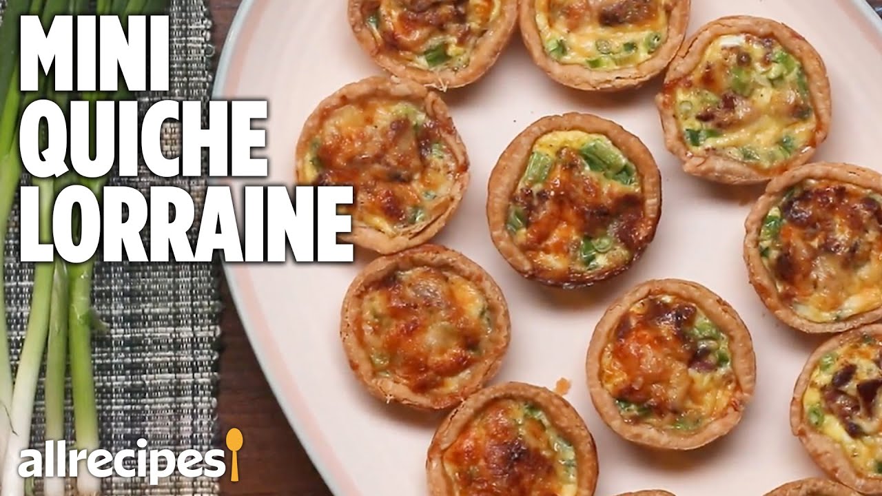 Mini Quiche Lorraine Recipe | How to Make Quiche Tarts | Hosted at Home