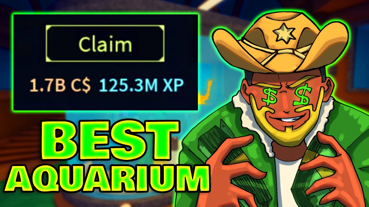 Making THE BEST AQUARIUM MONEY FARM In FISCH Roblox...