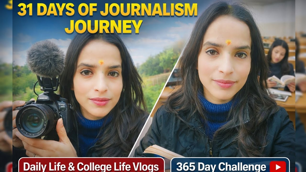 Day 31 | Journalism Journey Continues ✨College Life,  production, Practice & Daily Vlog Moments