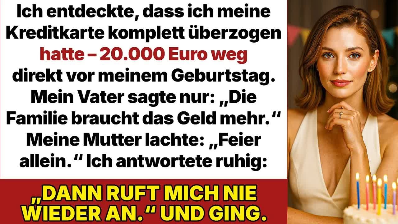 Meine Eltern klauten 20 000 € von meiner Karte – dann erfuhren sie, dass alles mir gehört!