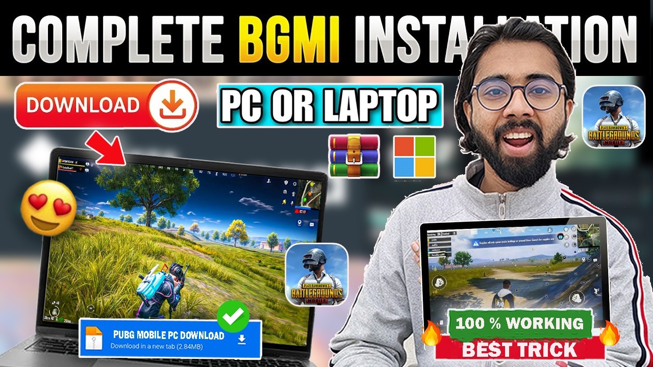 😍 BGMI/ Pubg Mobile Computer Ma Install Kaise Kare | Pubg Mobile Laptop Install Trick | 100 % Work