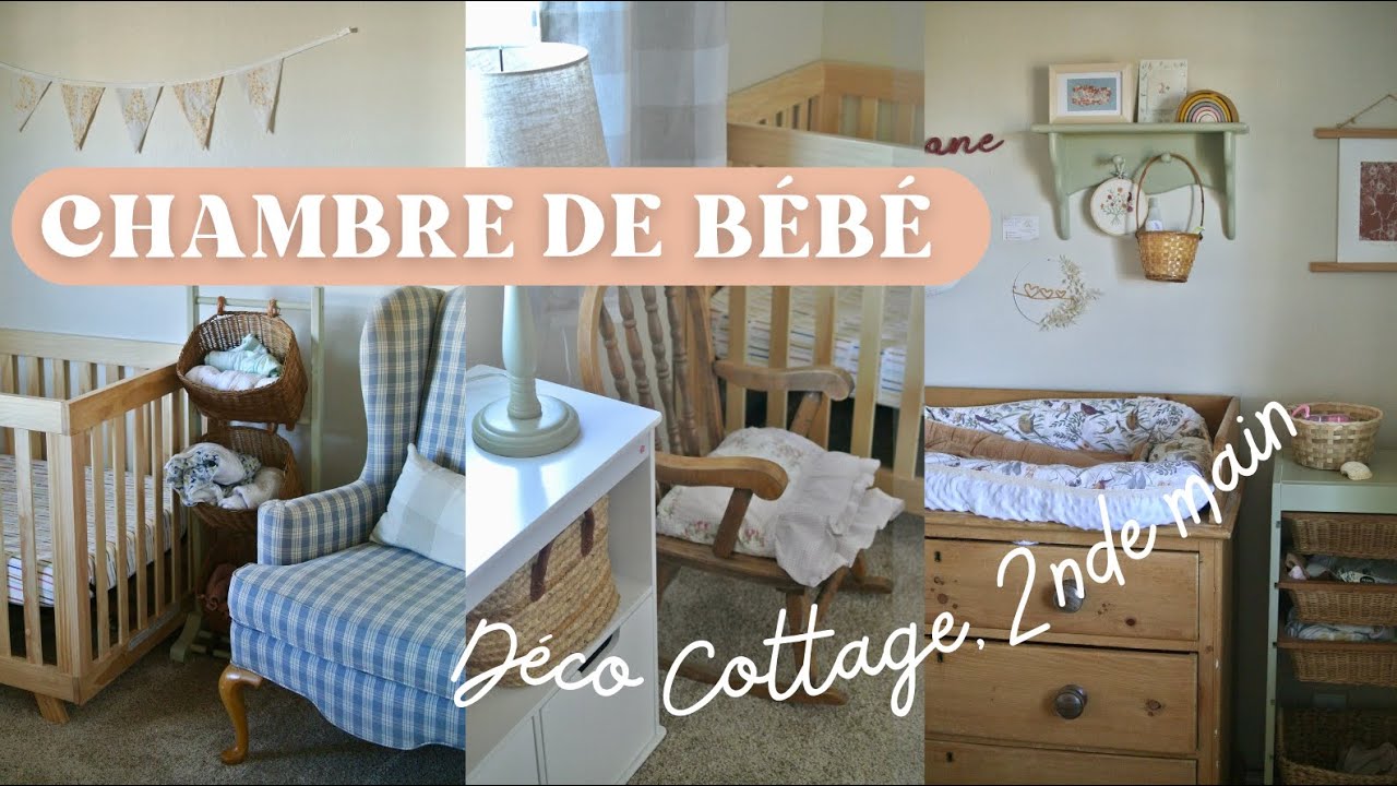 Chambre de b&eacute;b&eacute; : une d&eacute;co cottage et romantique de seconde main