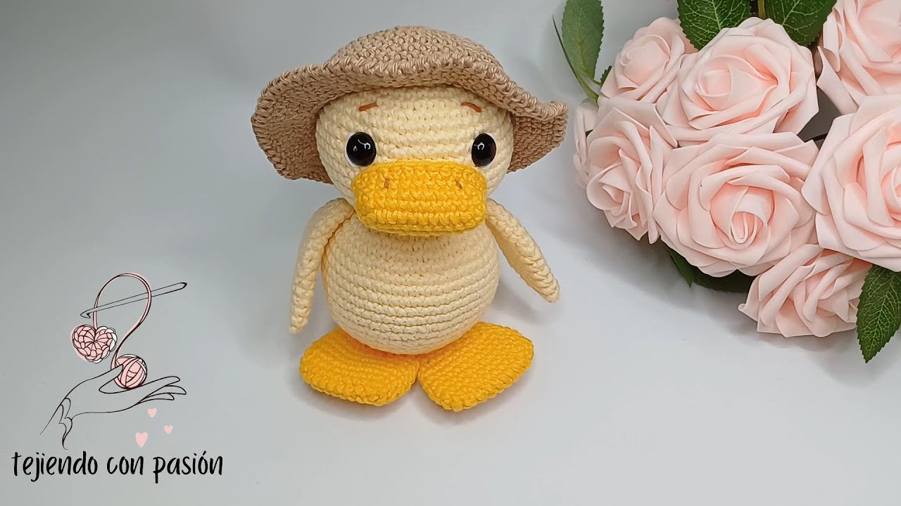 ¡súper fácil de tejer!¡Amigurumi a crochet paso a paso! patito a crochet perfecto para principiantes