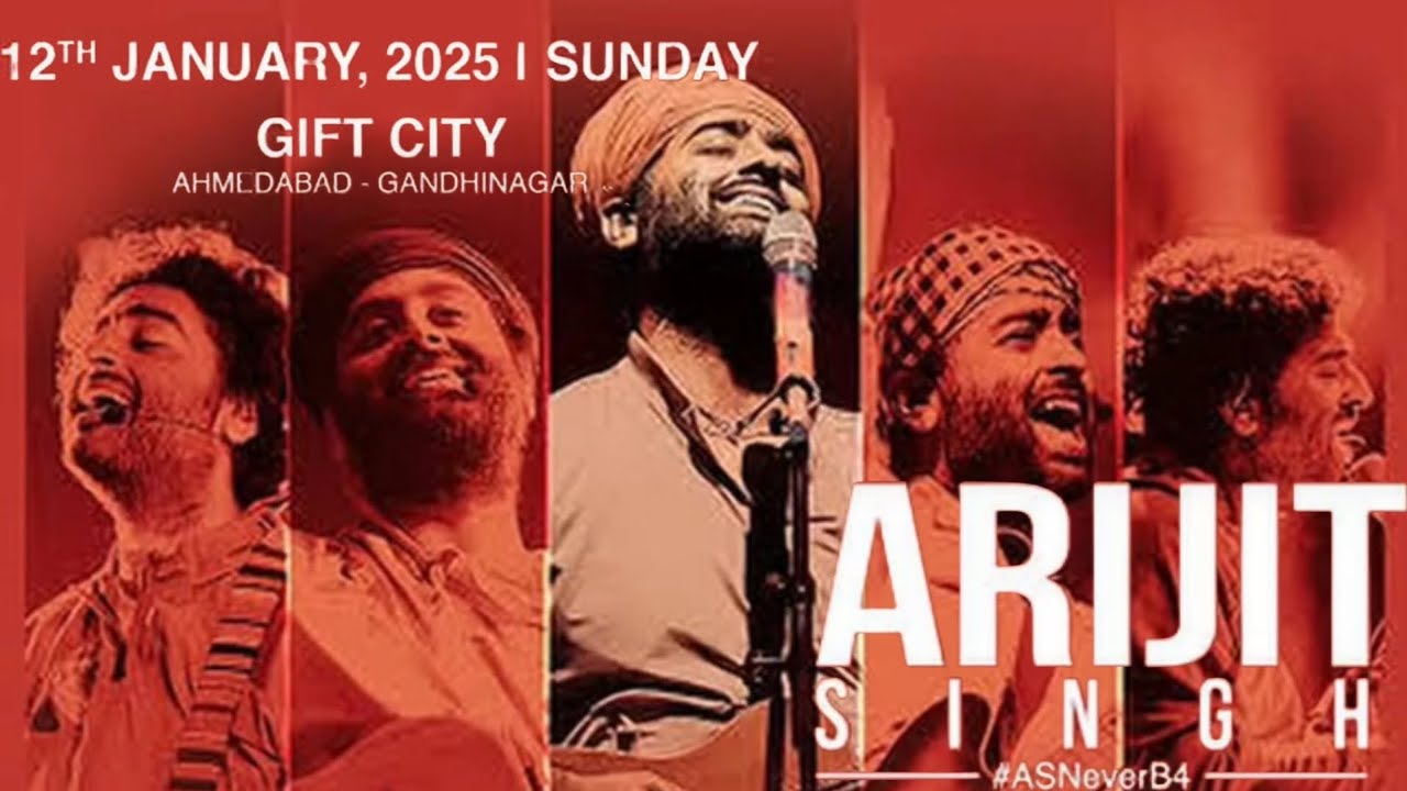Arijit Singh Live ❤️ ll Live in Concert ll Gift City Gandhinagar ll 12 January 2025 ll