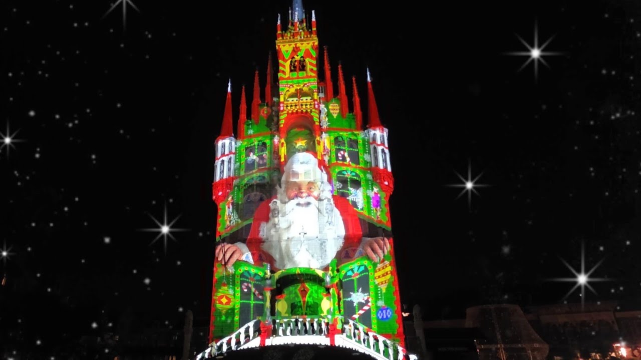 2025.11.7(金)20:35 3Dプロジェクションマッピング～Christmas Night ～ ハウステンボス