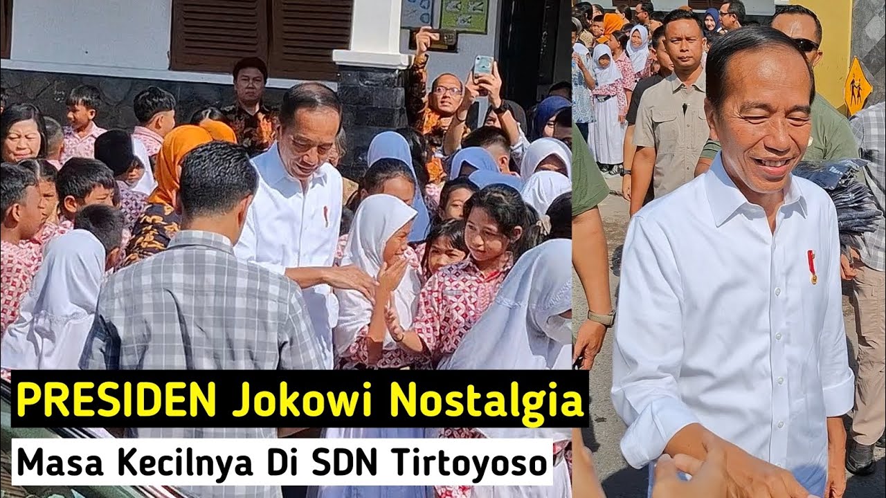 Jelang Pensiun, Jokowi Nostalgia Masa Kecilnya Di SDN Tirtoyoso