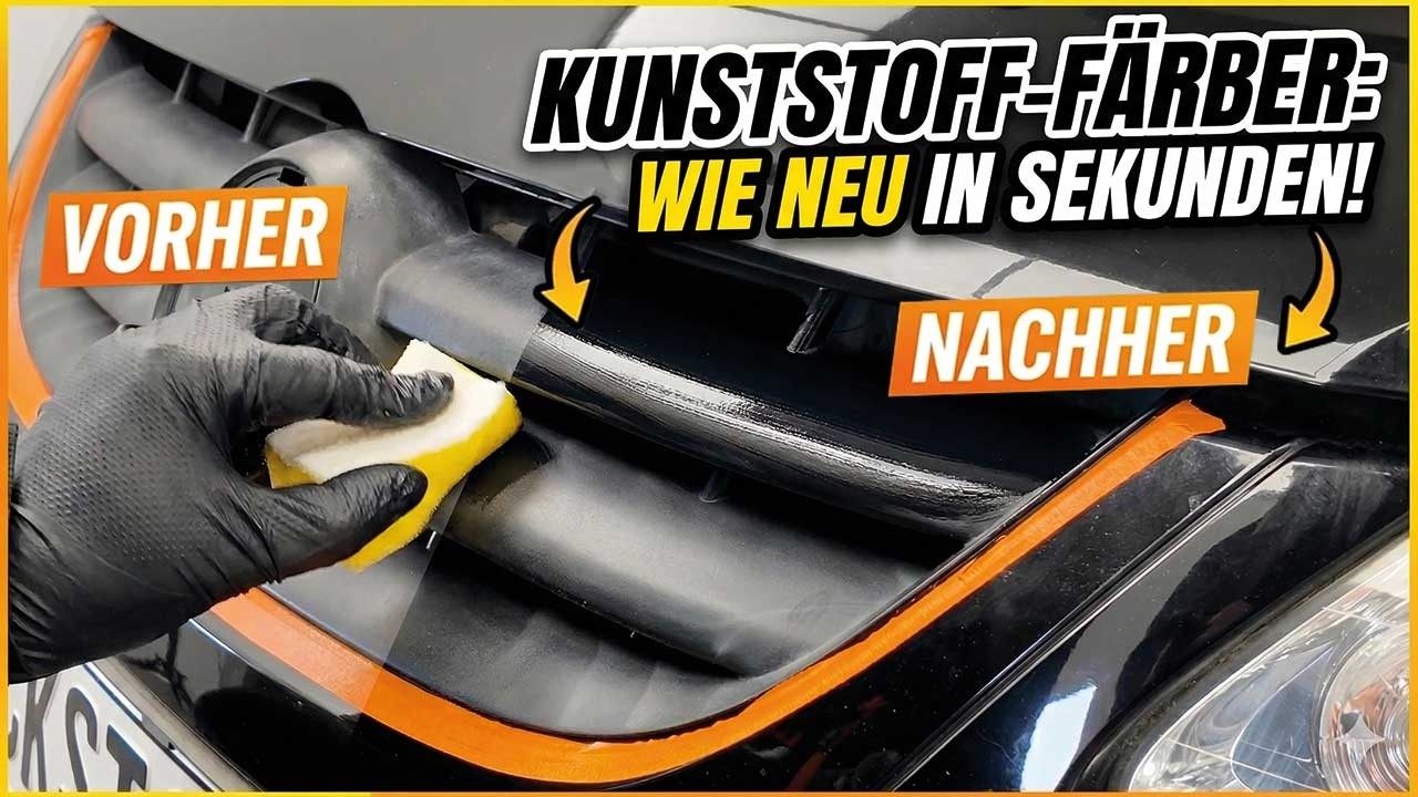 Ausgeblichene Kunststoffteile wie neu färben | Anleitung | LACKSTORE