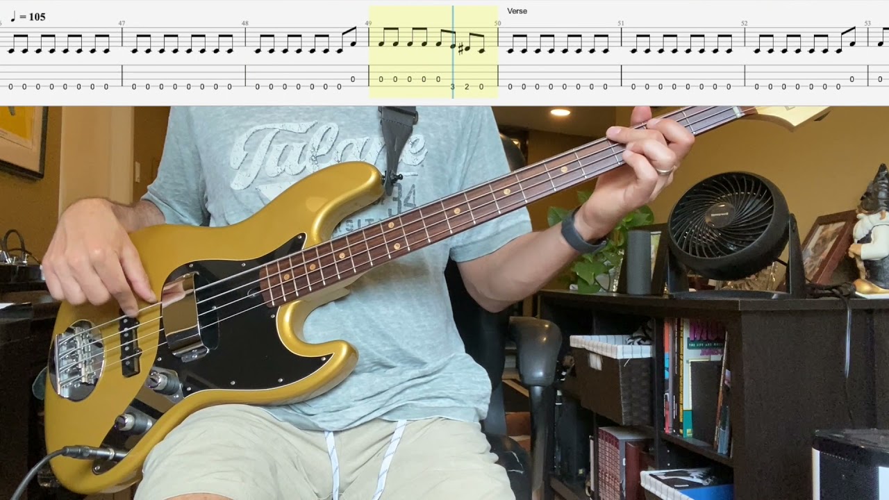 Let Me Put My Love Into You by AC/DC Isolated  Bass Cover with Tab