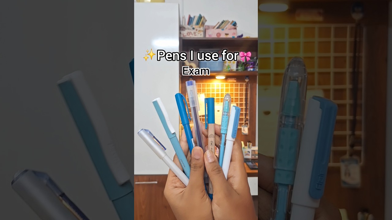 pens I use for exam✨️🎀 #shorts #stationery #exam