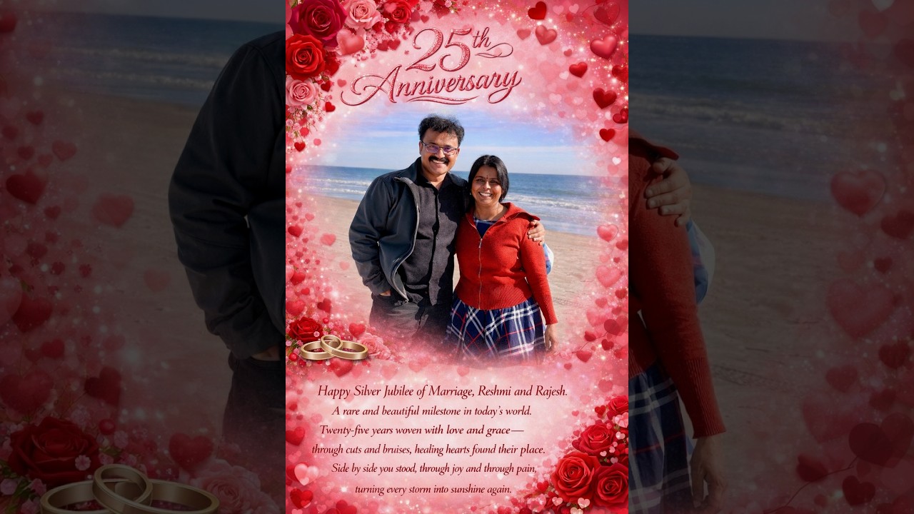 Rajesh and Rashmi 25th Anniversary