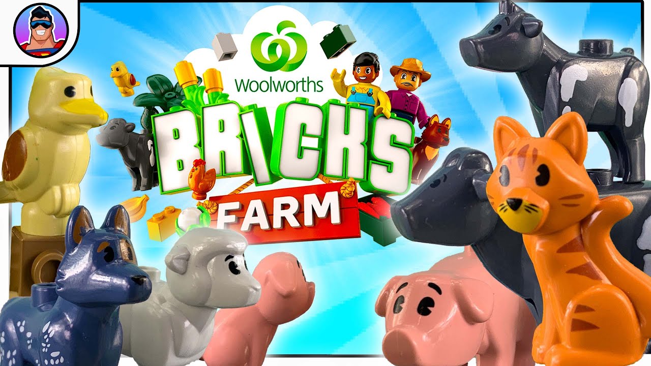 Woolworths Bricks Farm |  Countdown Bricks Comparison & Animals Set Review!