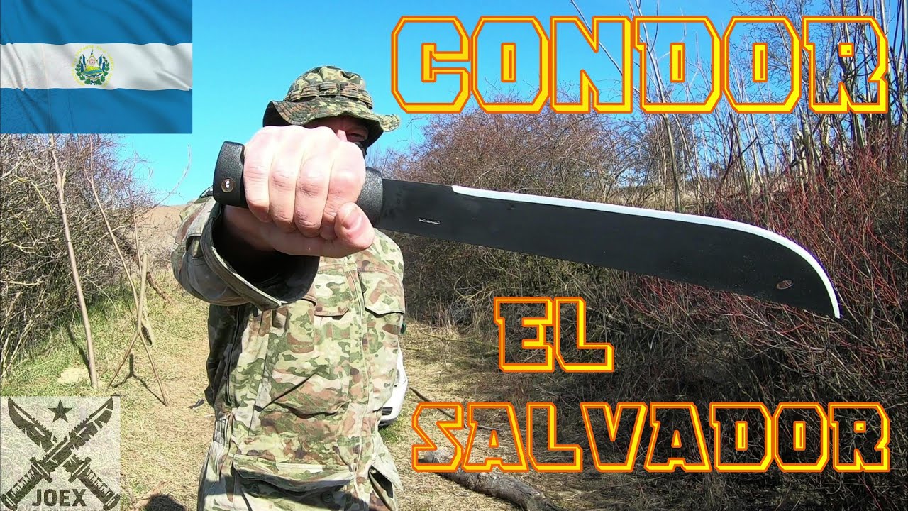 CONDOR EL SALVADOR MACHETE - POLYPROPYLENE HANDLE - 1075 CARBON - DESTRUCTION TEST - UNTIL IT BREAKS