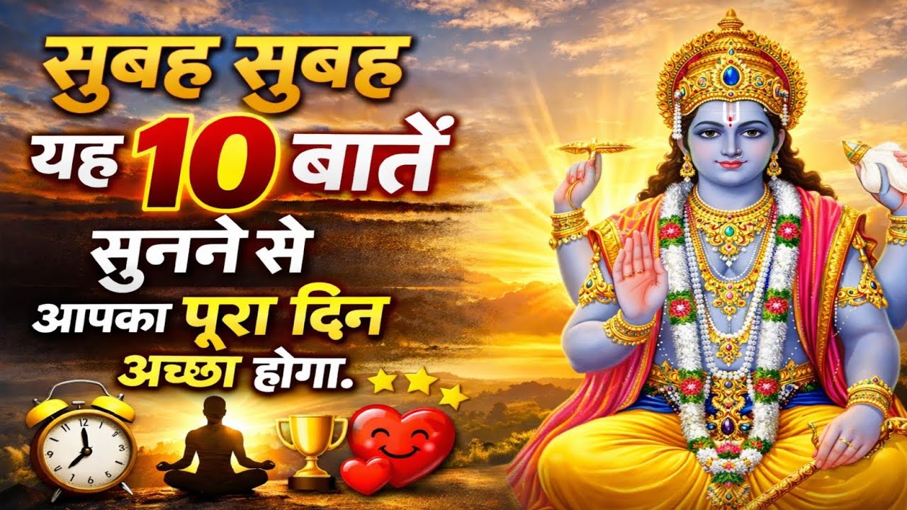 सुबह उठते ही यह 10 बातें सुन लीं | पूरा दिन खुश और सफल रहेगा | Morning Motivation.