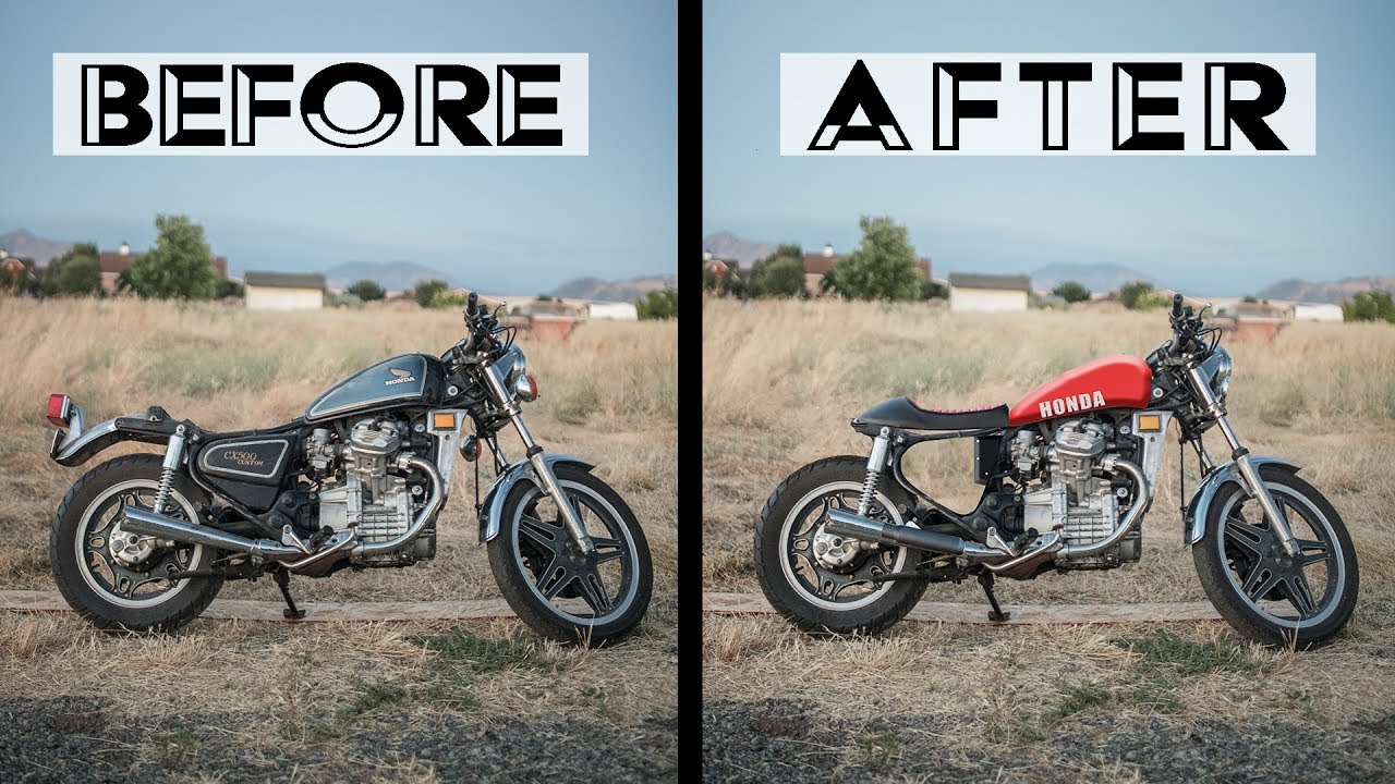 Designing in Photoshop | Cheap Craigslist CX500 CAFE BUILD
