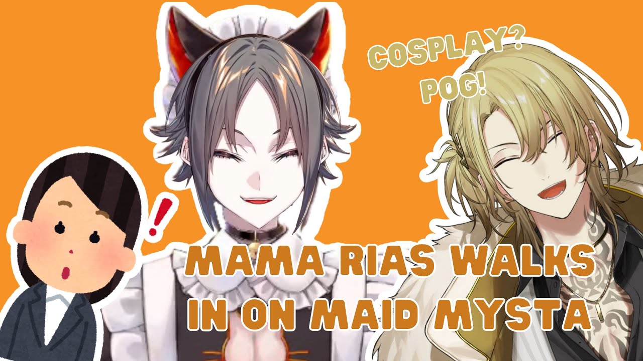 Mama Rias caught Mysta cosplaying as a maid [NIJISANJI EN | Mysta Rias/Luca Kaneshiro]