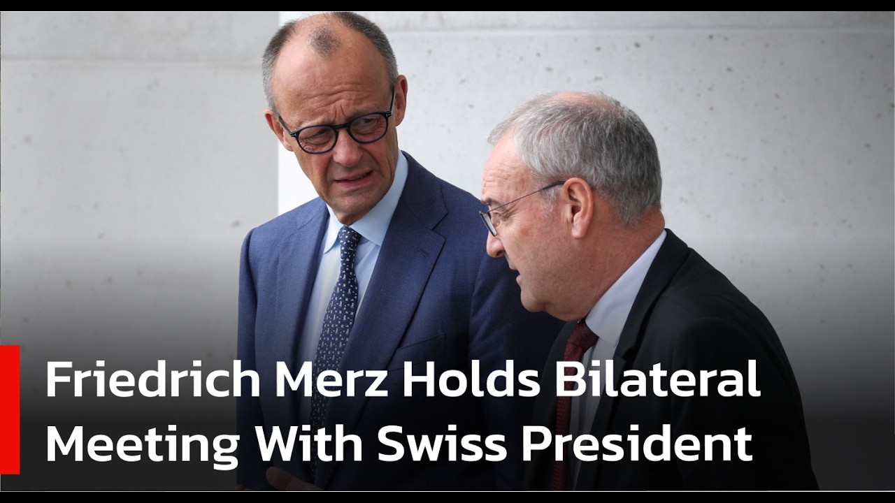 🔴LIVE: German Chancellor Friedrich Merz Meets Swiss President Guy Parmelin in Berlin | AC1W