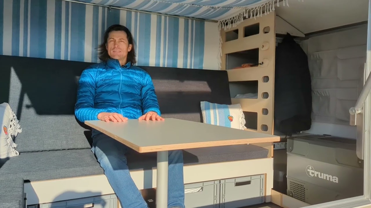 Roomtour farfalla camper flip: Minicaravan mit neuem Vorzelt, kleiner Autarkie, Beladungskonzept uvm