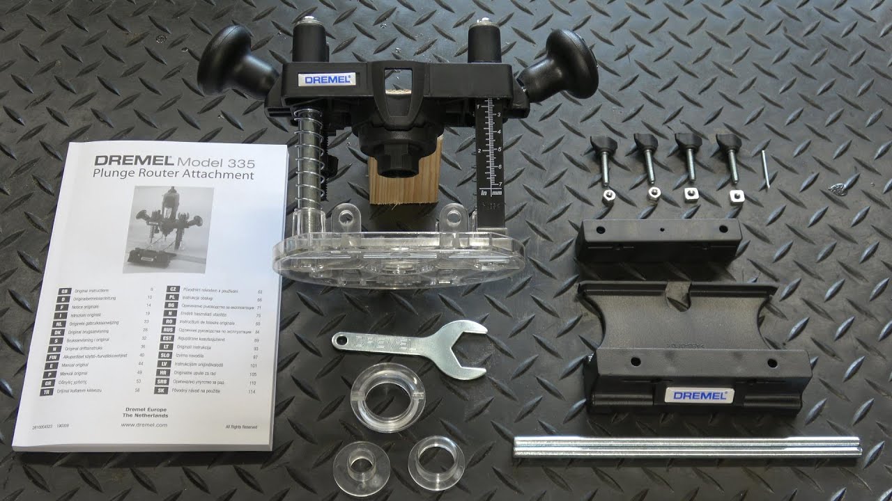Dremel 335 Plunge Router Attachment - Unboxing, Assembly and Mounting