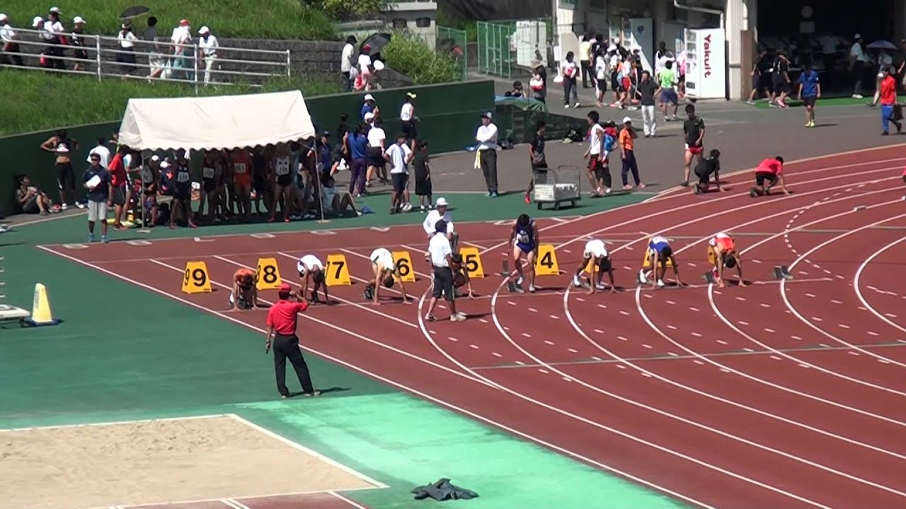 2015.8.02 鞘ヶ谷記録会 中2男子100ｍ決勝