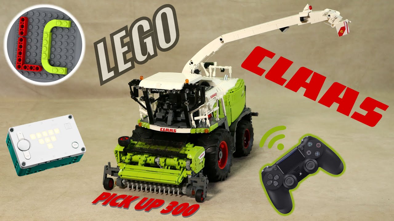 LEGO RC 1:18 forage harvester CLAAS JAGUAR 970 & Pick-Up 300