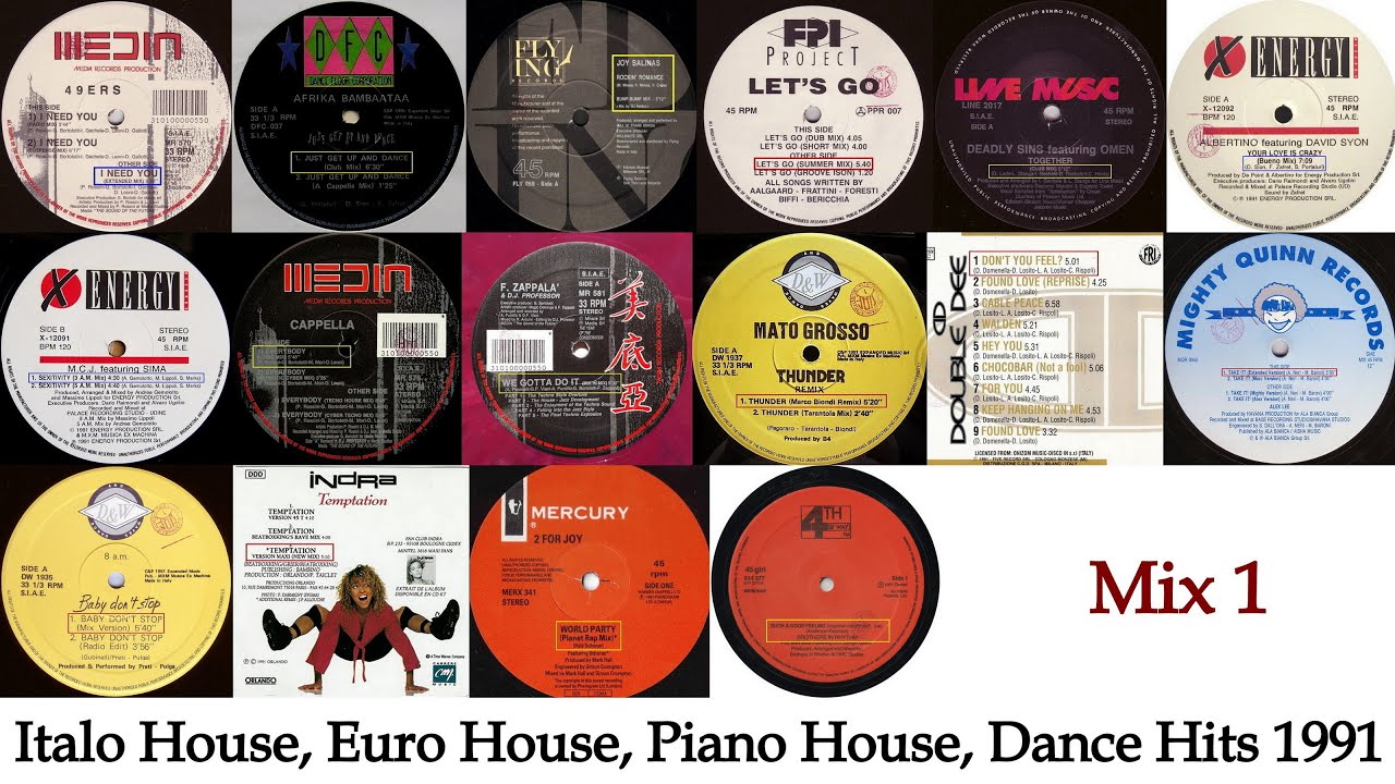 1991 Dance Hits - Mix 1 (Italo House, Euro House, Piano House, Hip-House)