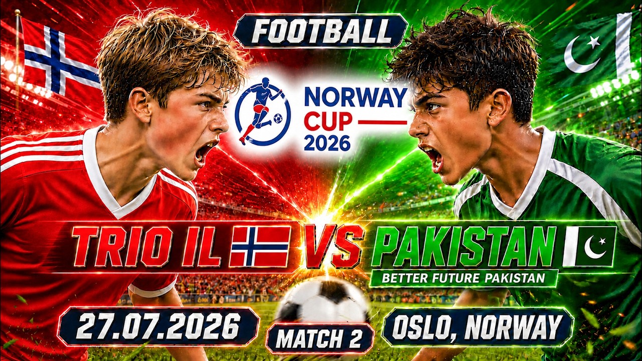 TRIO IL vs PAKISTAN | Norway Cup 2026 Football Match | 27.07.2026 at 13:30 Boys 15 Group 24 Oslo 🇳🇴