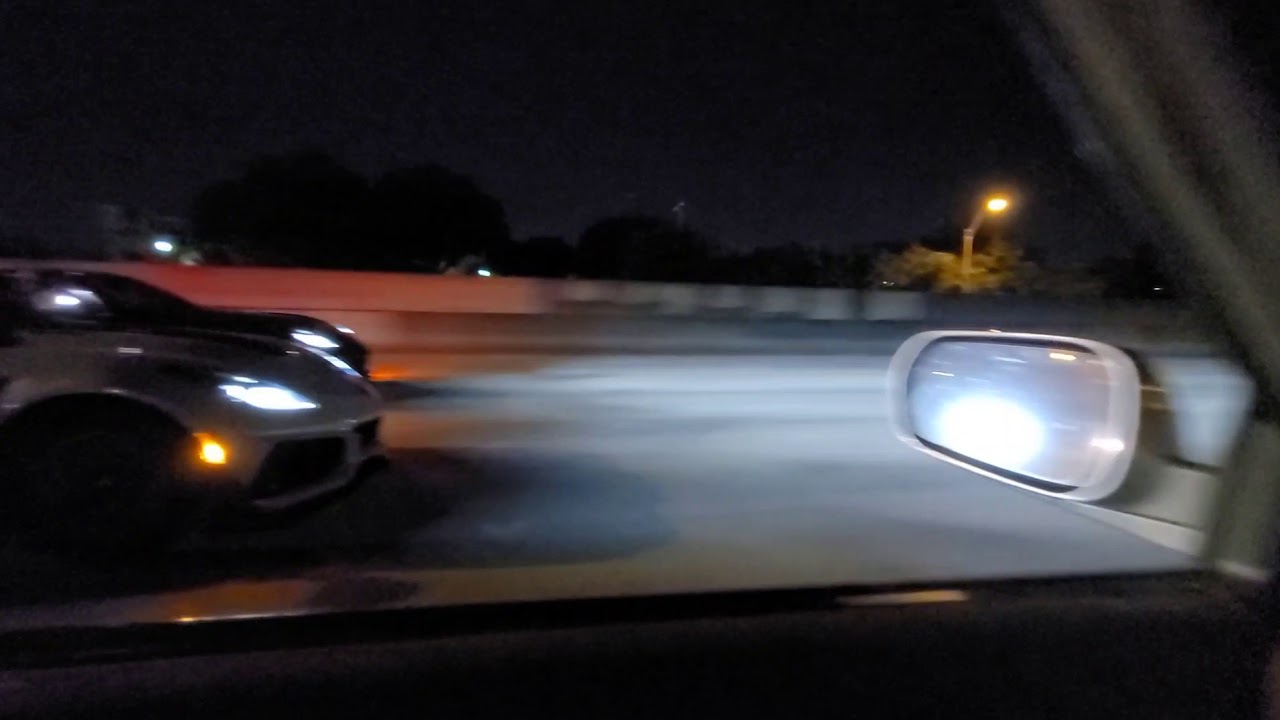 C7 ZR1 1,XXXwhp vs C7 Z06 Magnuson 2650 TSP Heads Cam - Insane Race - Multiple Angles