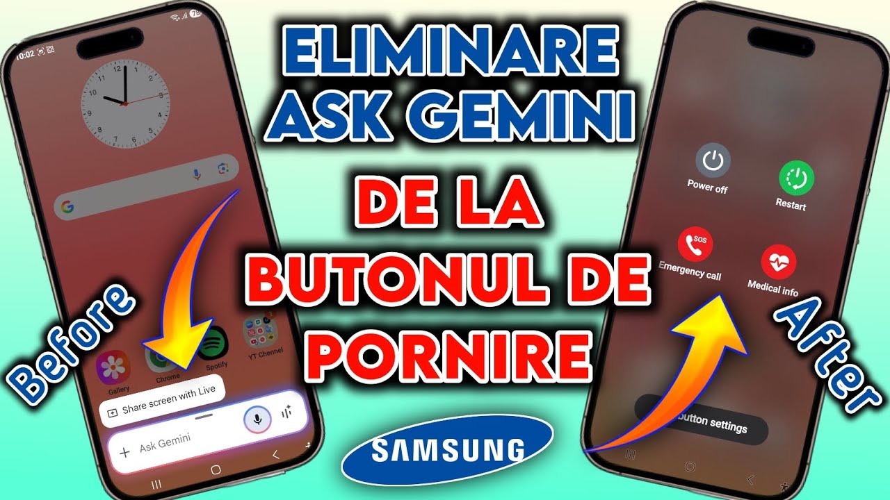 Eliminați Ask Gemini de pe butonul de alimentare ACUM! | Stop Google Assistant from Power Button