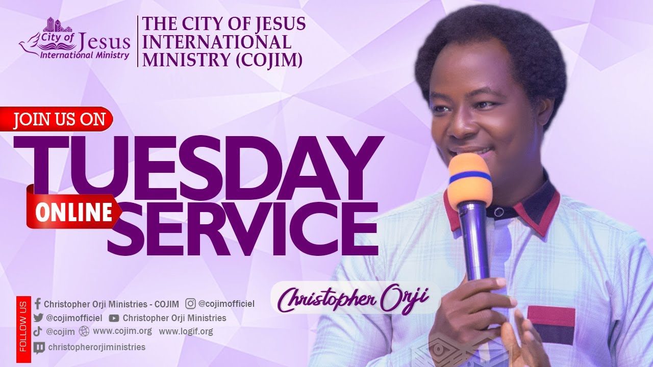 COJIM Tuesday🔴 Online Service With God, Jesus Christ, And The Holy Spirit. #cojim 20-1-2026