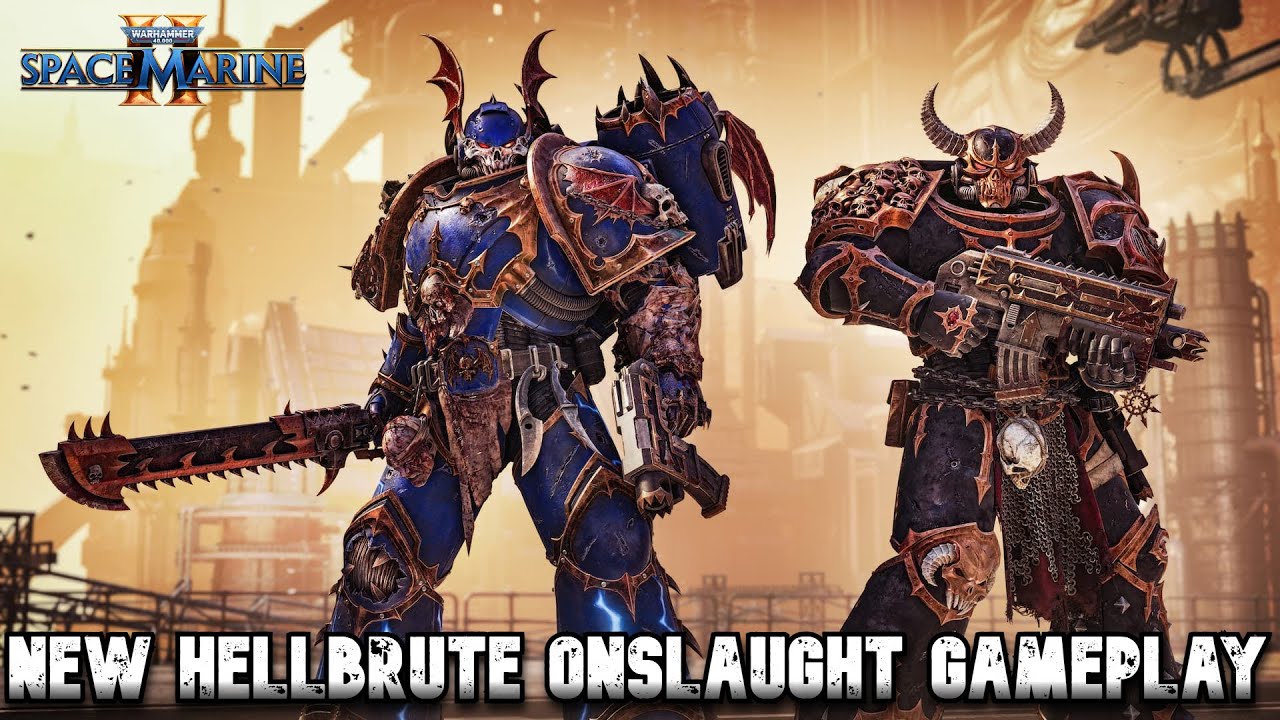 NEW Hellbrute Onslaught Gameplay!! Chaos vs Chaos in a new PVP Map!! - Warhammer 40K: Space Marine 2