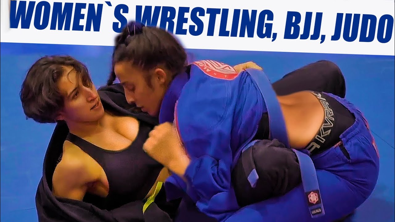 Girls Wrestling Judo BJJ - Open Gi and Huge Aggressive Submission