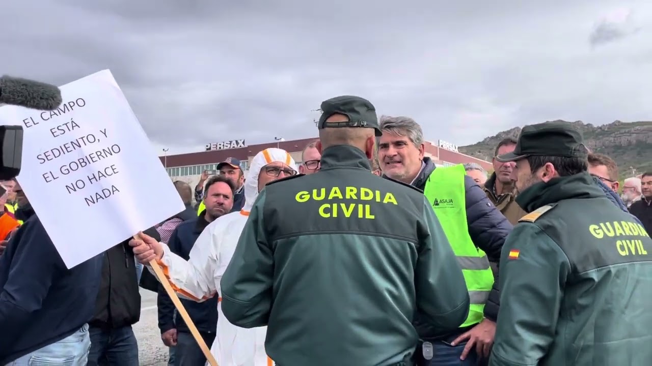 Protesta agricultores en Villena