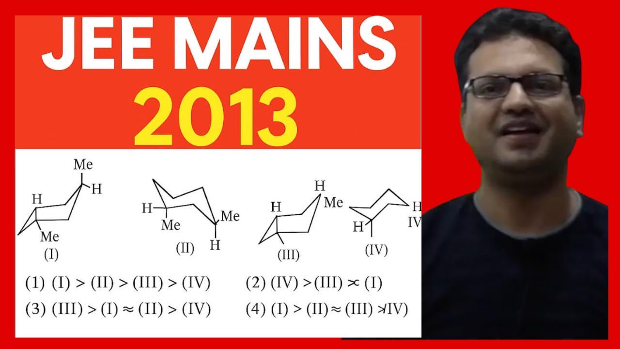 JEE ADVANCED numericals on conformations of CYCLOHEXANE