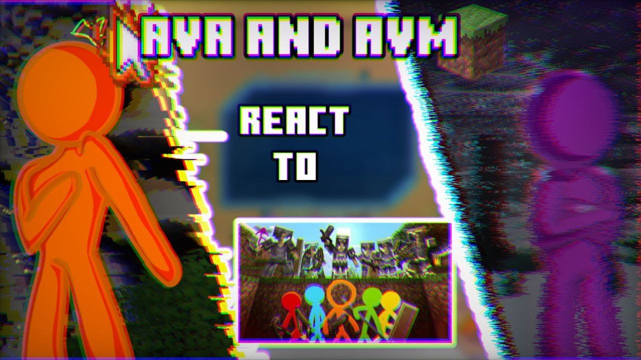 ~AvA/AvM react to Hardcore Manhunt (ep 37)~RUS/ENG~Gacha Club Reaction~
