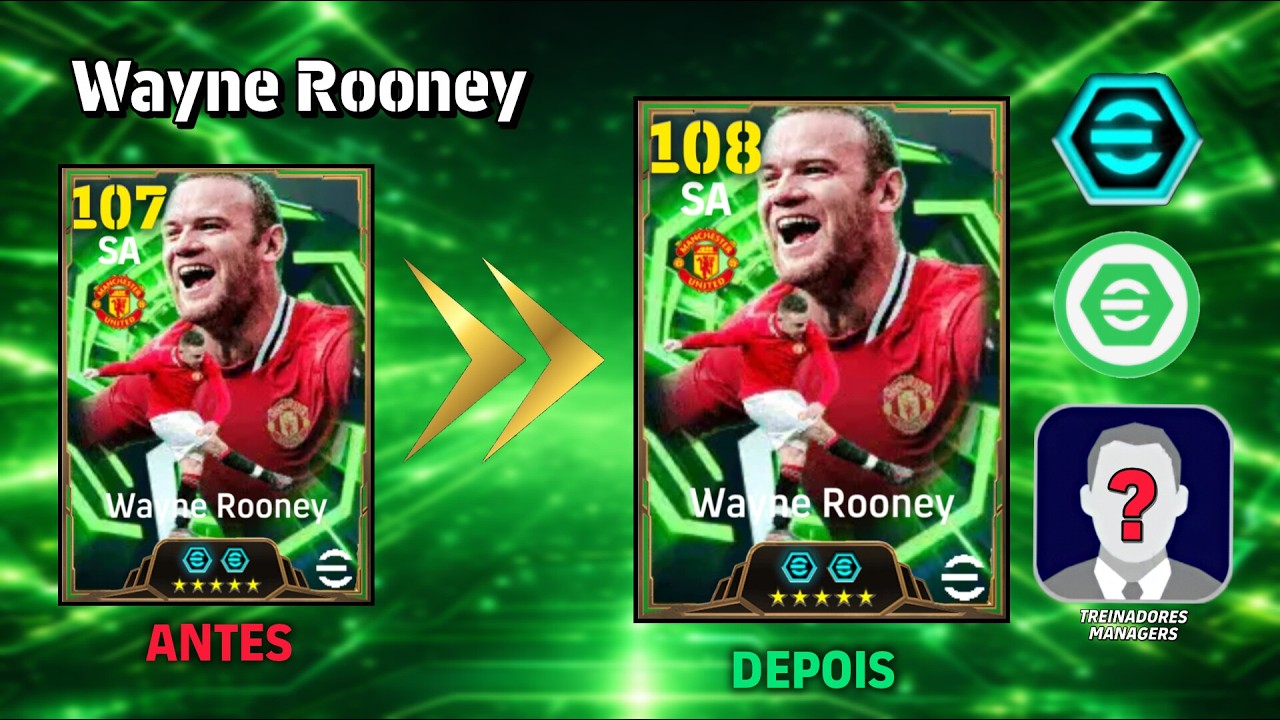 🎯 ROONEY 108 + TÉCNICOS que AUMENTAM o OVER | eFootball 🔥