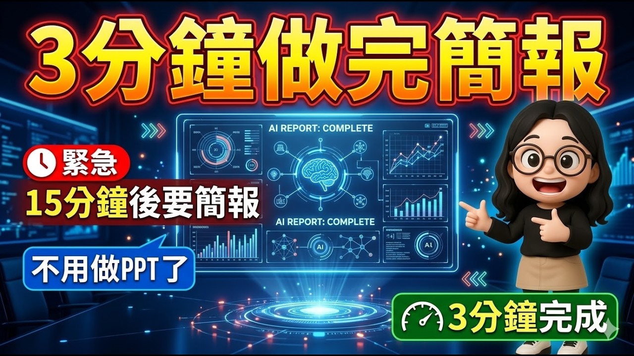別再自己做簡報！NotebookLM 3分鐘直接幫你完成：一鍵去浮水印、換圖全流程公開！