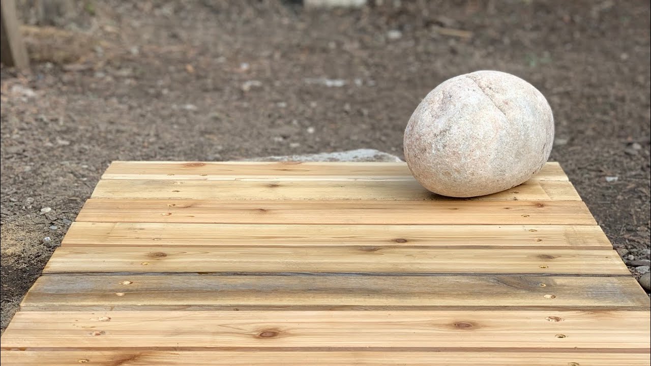 Building a Miniature Garden Bridge over a Dry Creek Bed
