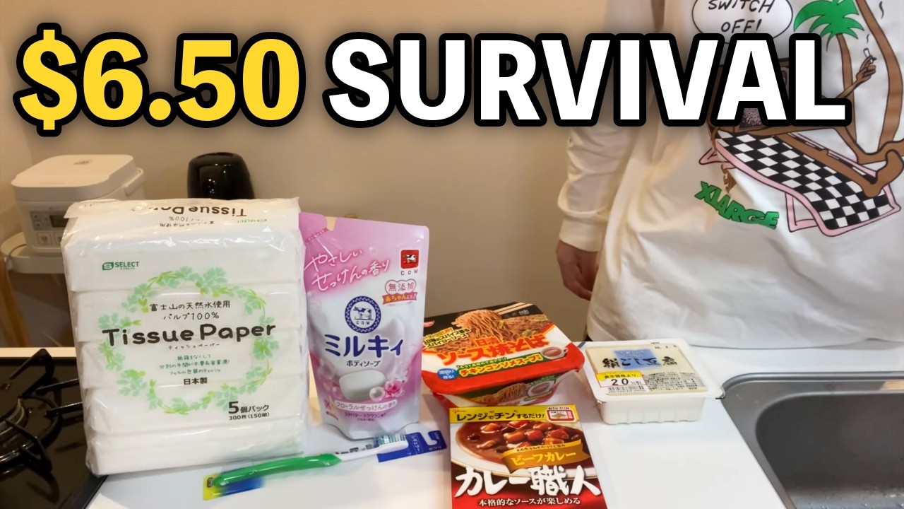 ONLY 10 Coins to Survive: My Strategic Shopping in Japan ($6.50 Budget)