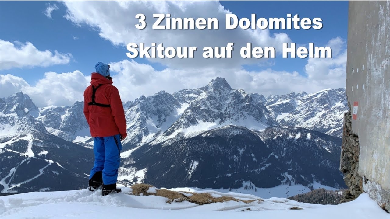 SKITOUR IN DEN SEXTNER DOLOMITEN  I Zum Helm Haus auf 2434 m
