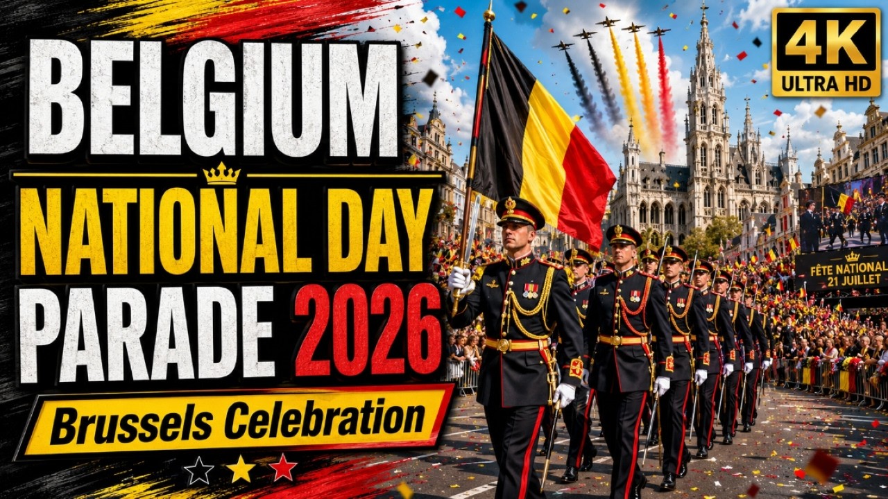 🇧🇪 Belgium National Day 2026 | Brussels Military Parade & Royal Celebration 4K