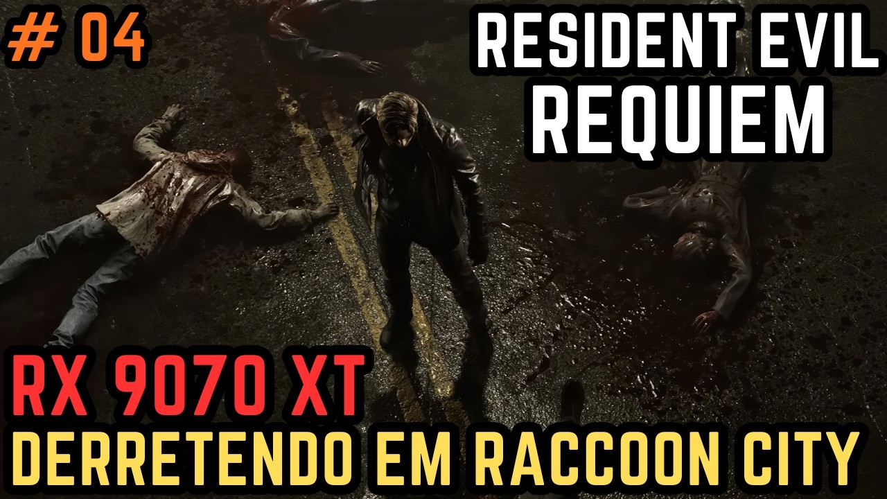 RESIDENT EVIL REQUIEM | EXPERIÊNCIA AMD | RX 9070 XT | FINALMENTE CHEGAMOS EM RACCOON CITY