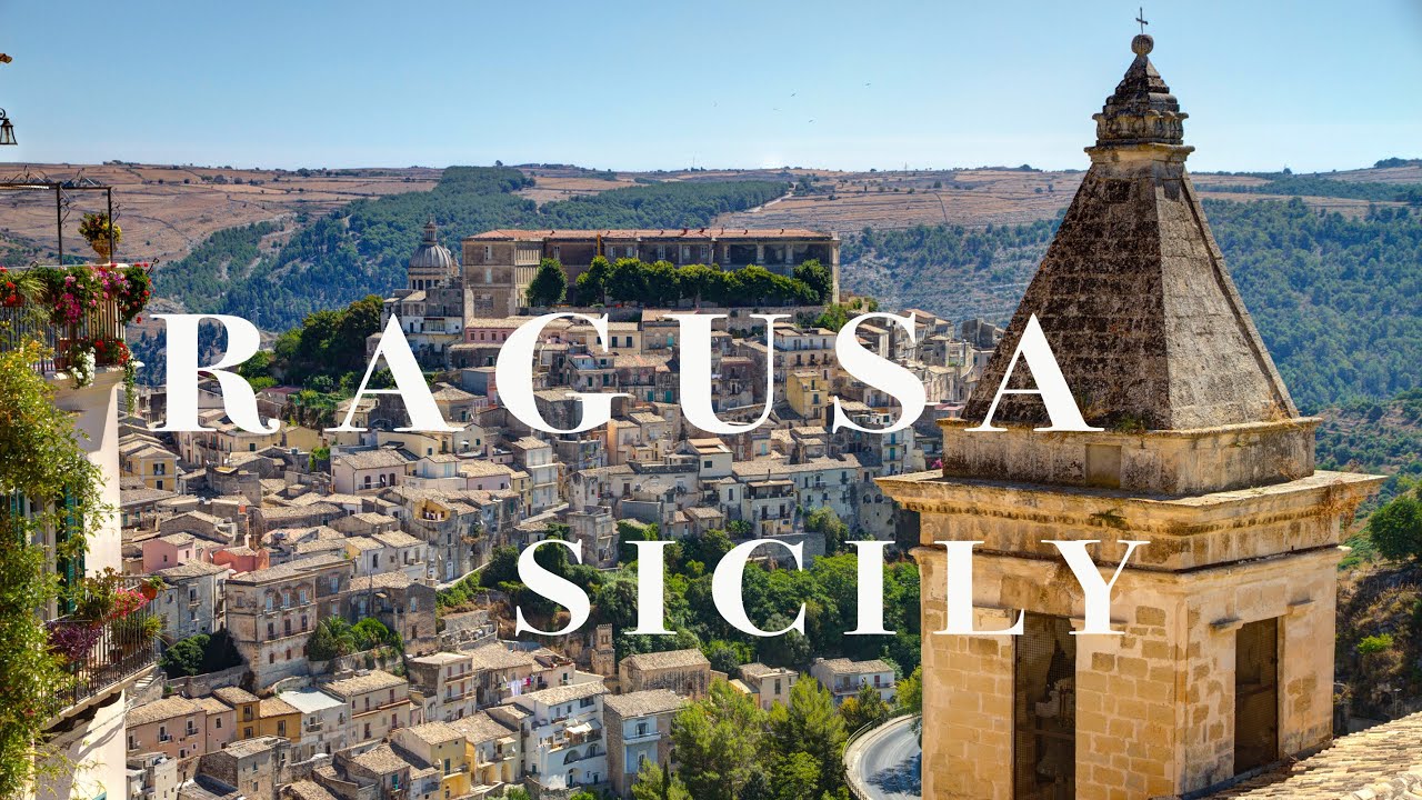 Walking in the amazing Ragusa Sicily. (4K60p, 22 Celsius, spring and sunny day)