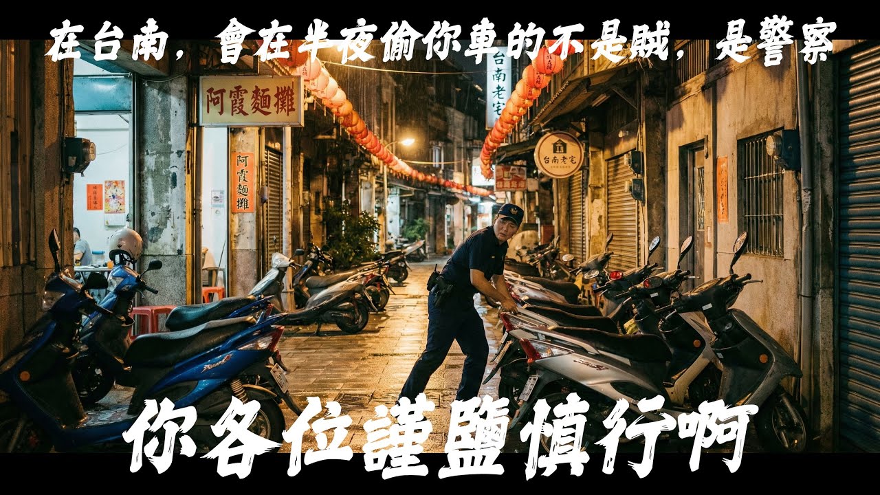 你各位去台南，請注意鹽行啊!!!!為了解決警察偷車拔牌的問題北上開協調會全紀錄。