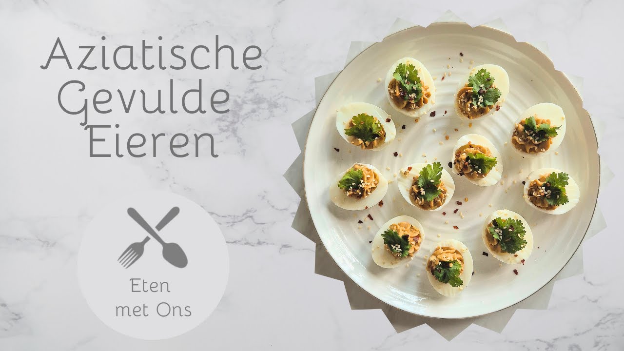 Aziatische Gevulde Eieren / Eten met Ons