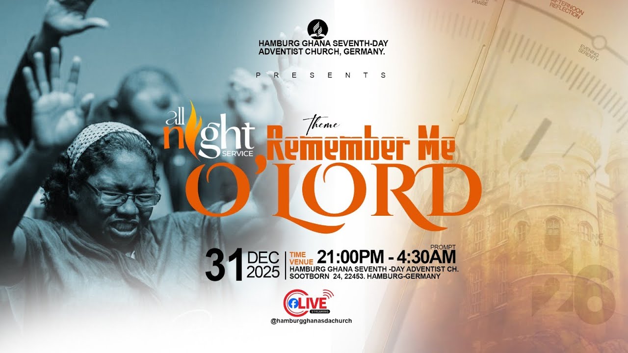 All Night Service || 31st Dec. 2025 || THEME: Remember Me O' Lord