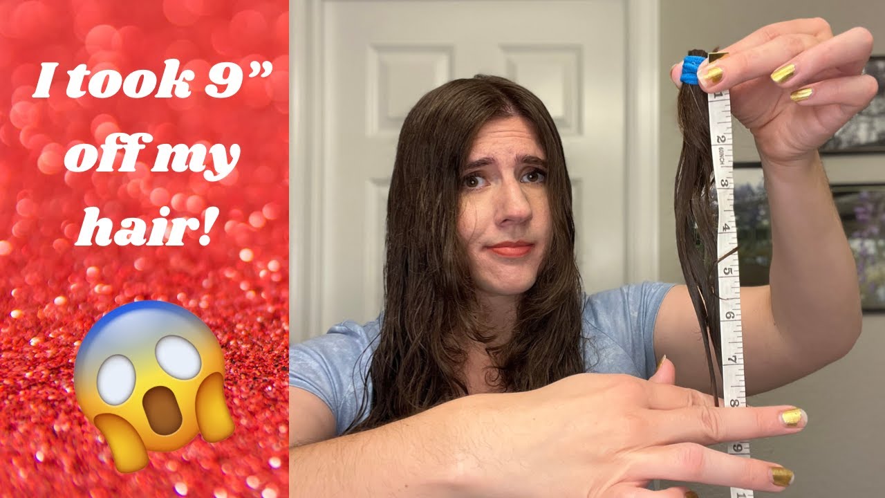 I Cut 9 Inches Off My Hair! (Manes By Mell's DIY Pigtail Haircut)