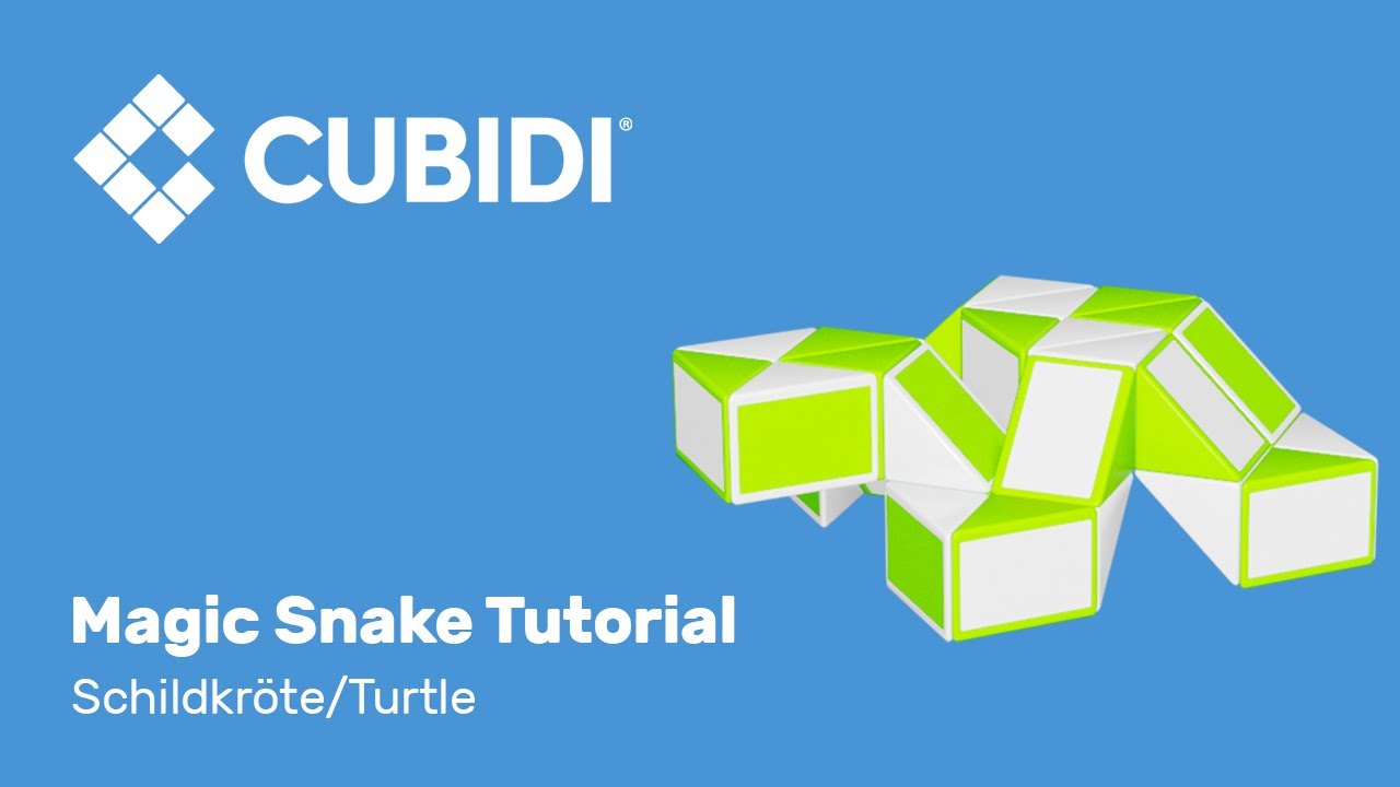 CUBIDI Magic Snake Tutorial – How To – 36 – Anleitung Schildkröte Magic Snake Puzzle