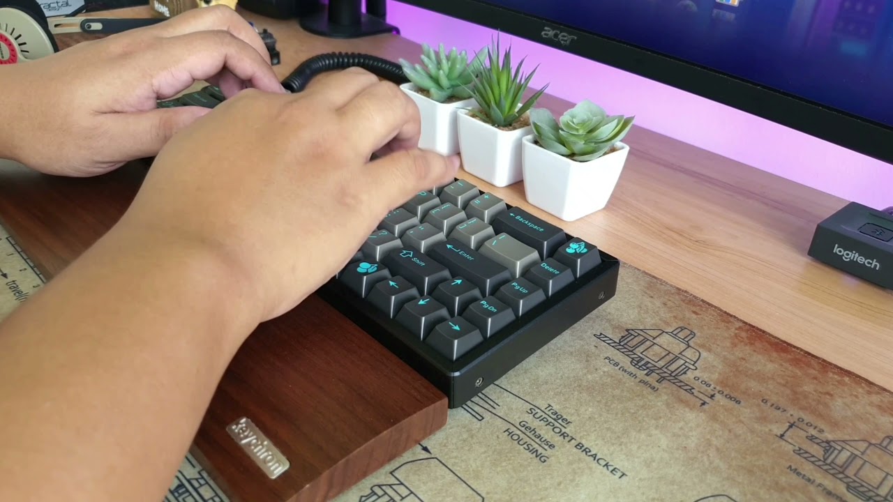 Keychron K6 + Glorious Pandas + EPBT ABS Sky Dolch