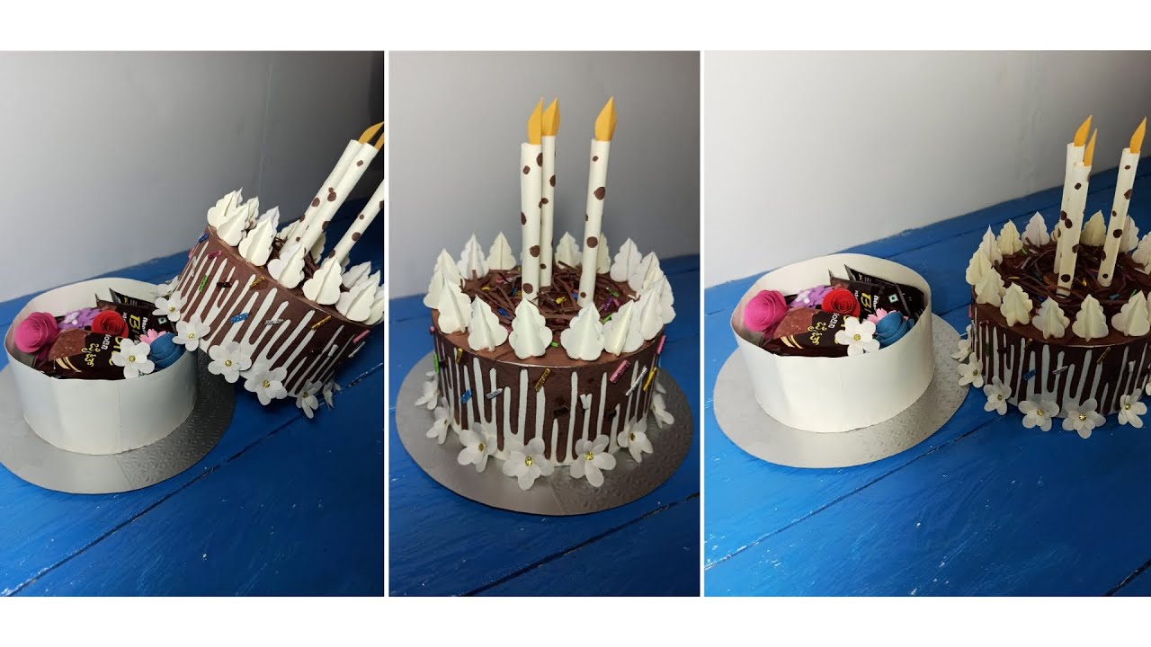 How To Make Chocolate Cake Box / Paper Cake Box / DIY Paper Gift Box